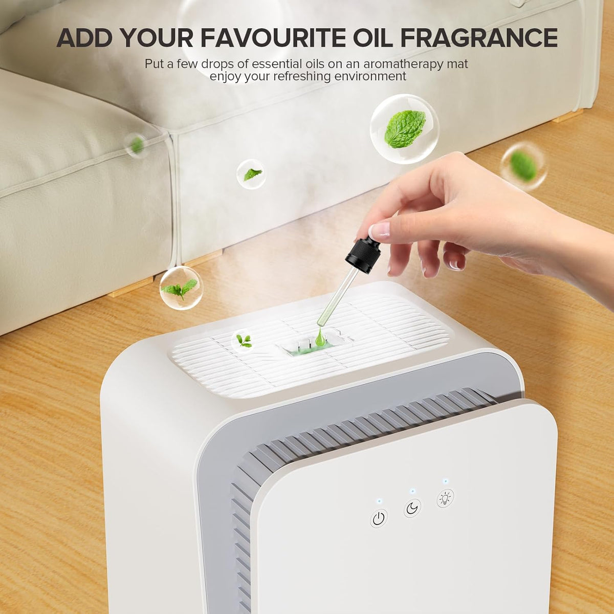 Teendow CS08 Portable Dehumidifier for Home,1000 sq.ft Dehumidifier with Auto Shut-Off