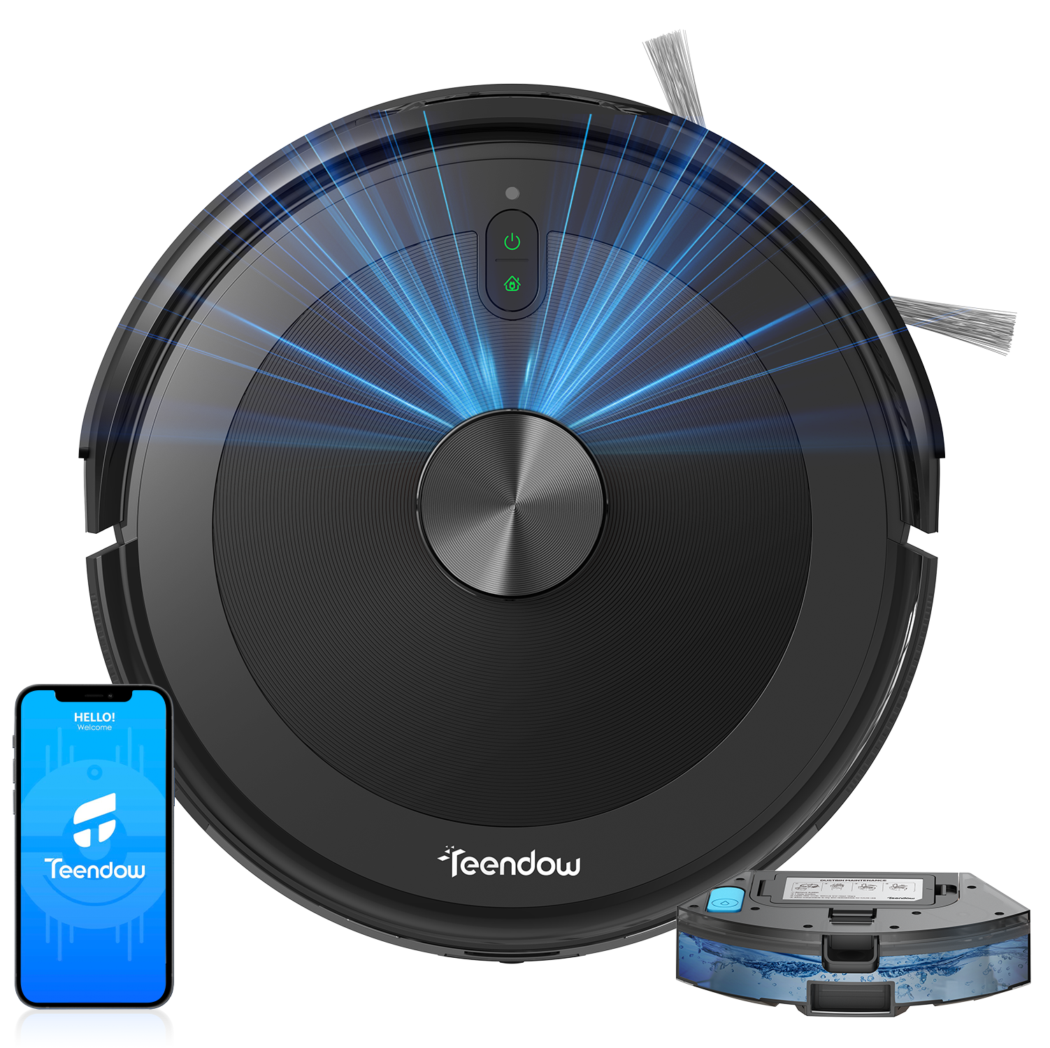 Teendow D10S 2-in-1 Robot Vacuum Cleaner - Teendow