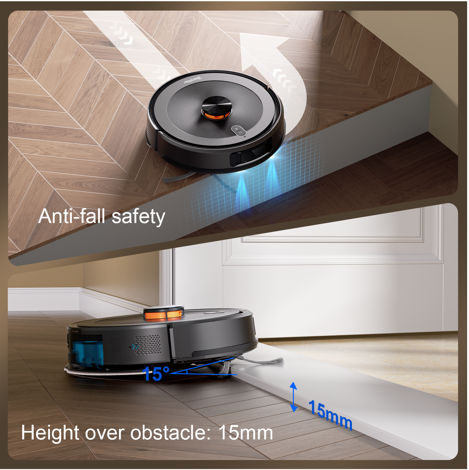 Teendow D10S 2-in-1 Robot Vacuum Cleaner - Teendow