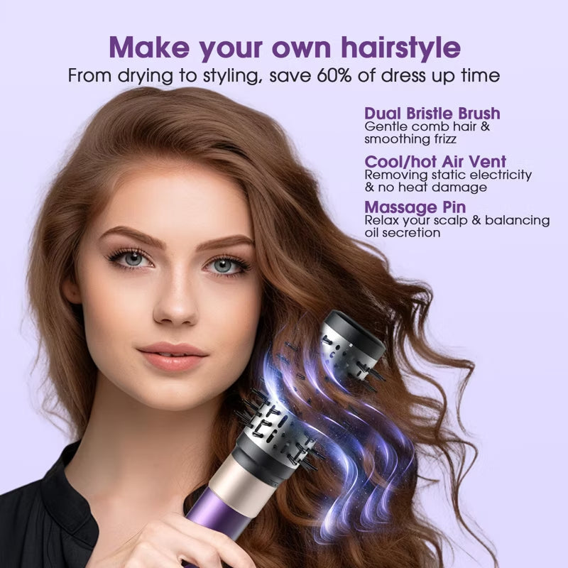 HB-801i Hair Dryer Brush for Fast Drying/Straightening/Curling