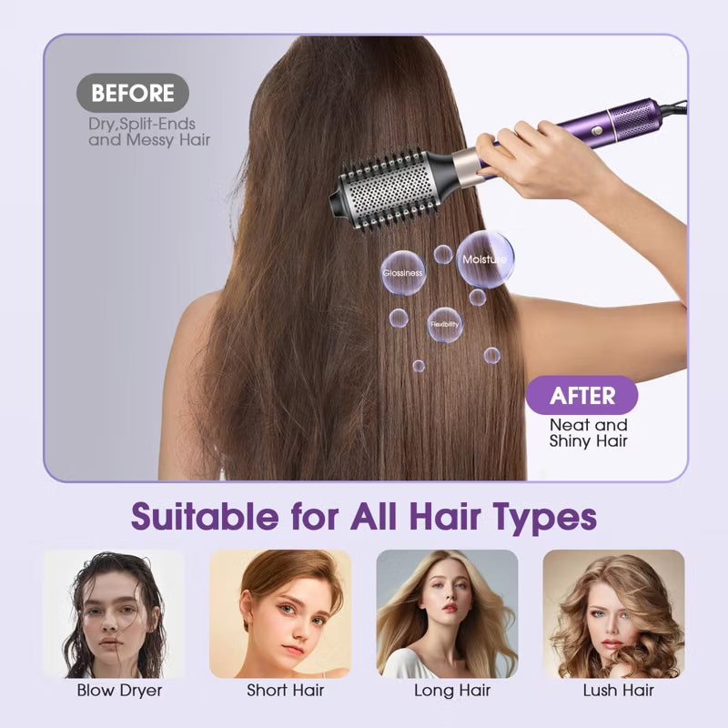 HB-801i Hair Dryer Brush for Fast Drying/Straightening/Curling