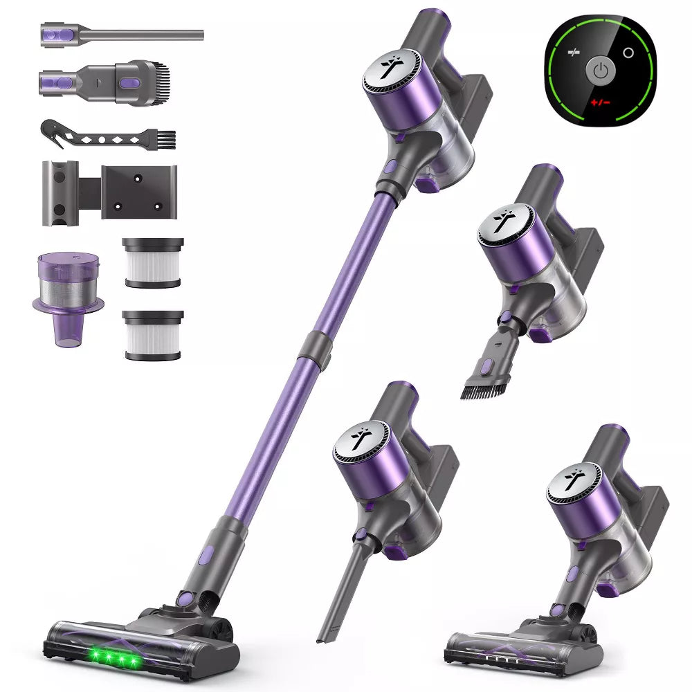 Teendow V10 PRO 300W Cordless Stick Vacuum Cleaner, 50KPa Lightweight Stick Vacuum for Home