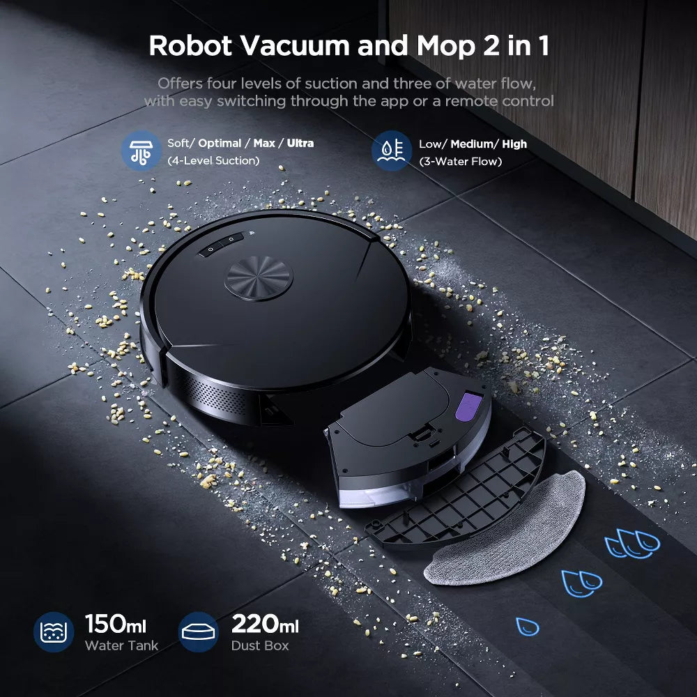 Teendow Br151 Saug-Wisch-Roboter-Kombi, WLAN/Alexa/App