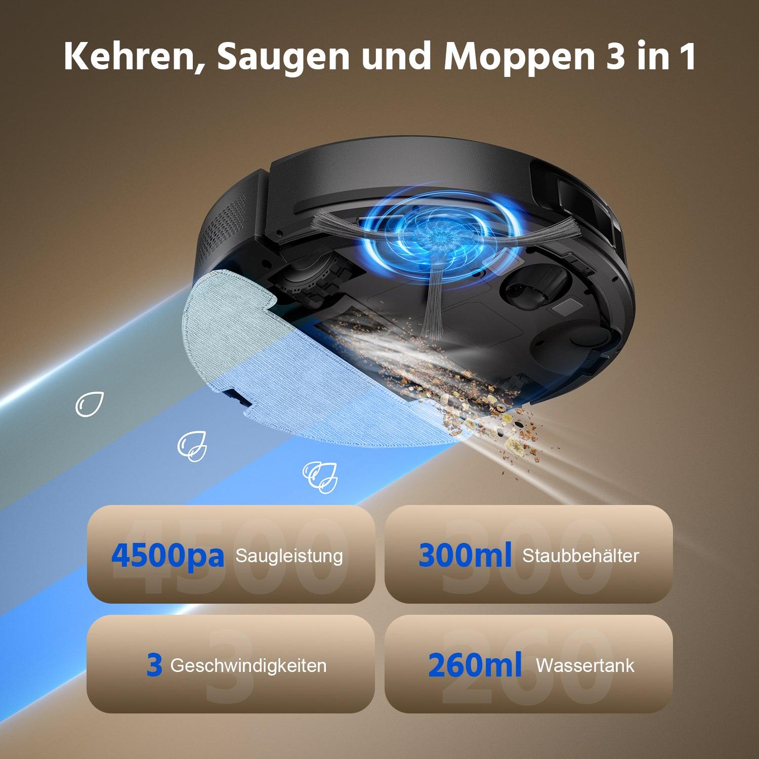 Aspirateur robot 2 en 1 Teendow D10S MAX 