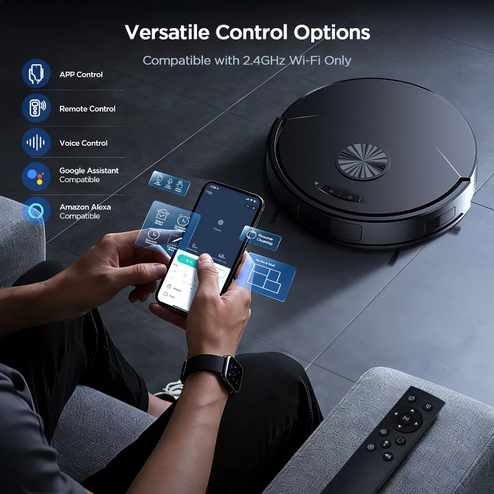 Teendow Br151 Saug-Wisch-Roboter-Kombi, WLAN/Alexa/App