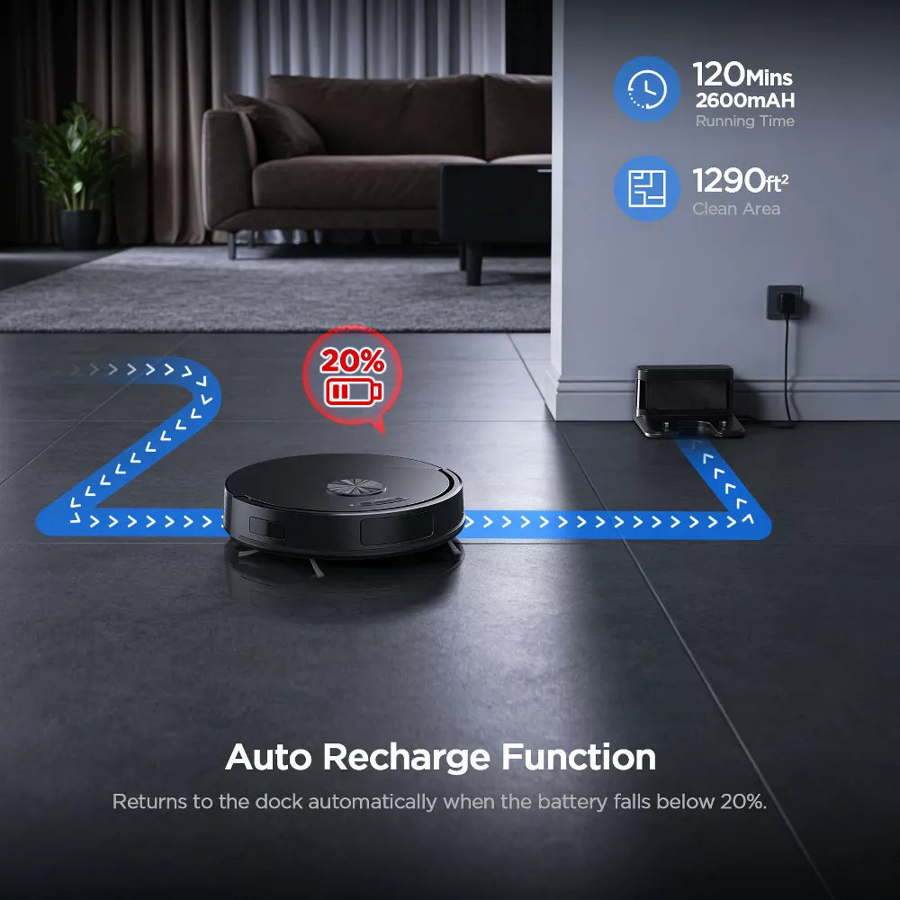 Teendow Br151 Saug-Wisch-Roboter-Kombi, WLAN/Alexa/App